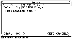 App Info - Choose App