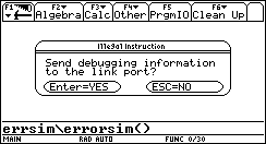 Step 1: Send Debugging Information To The Link Port?